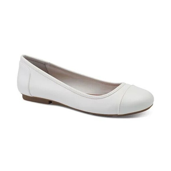 Alfani Women's Step 'N Flex Tavii Flats, White, 11M - Picture 1 of 4